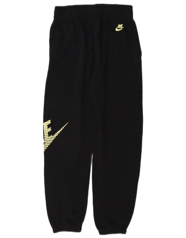 Nike Mädchen-Trainingshose mit Grafik, Jogginghose, 10–11 Jahre, mittelgroß, Schwarz