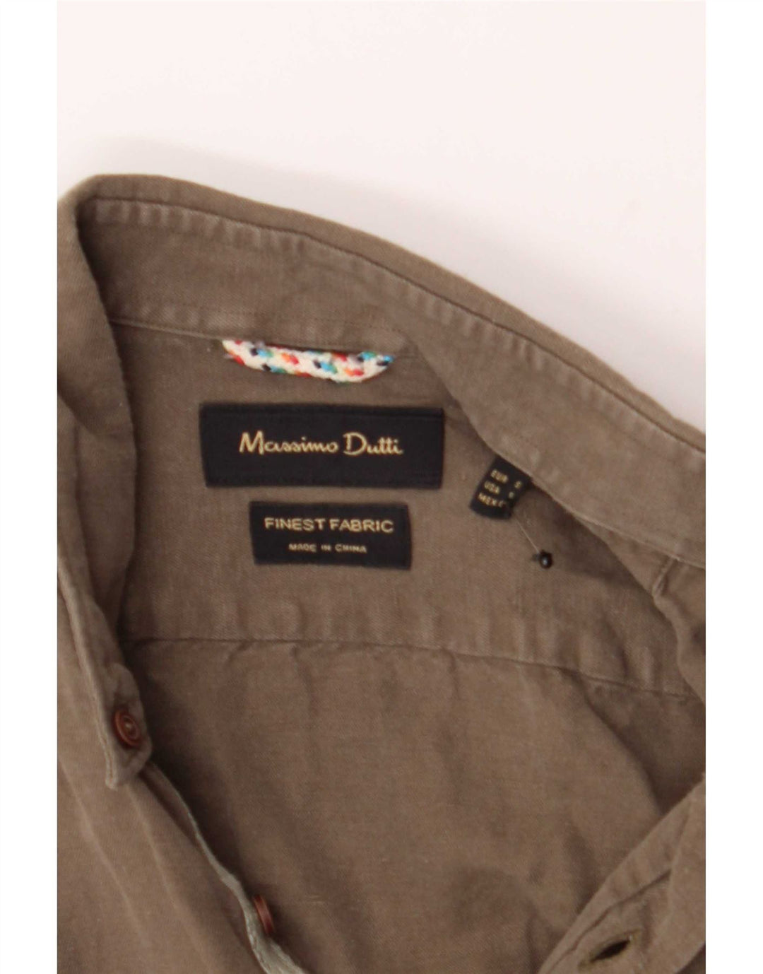 Massimo Dutti Herrenhemd Small Khaki