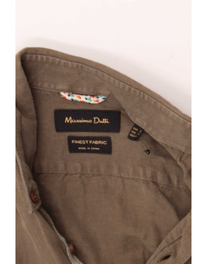 Massimo Dutti Herrenhemd Small Khaki
