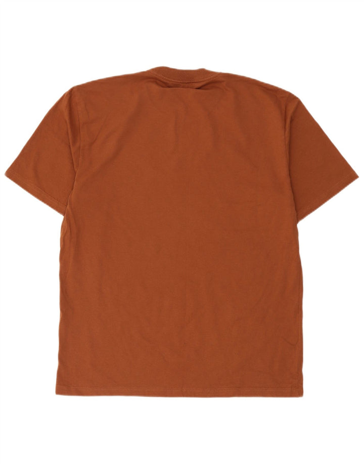 Carhartt Herren-T-Shirt mit Grafik, groß, braune Baumwolle
