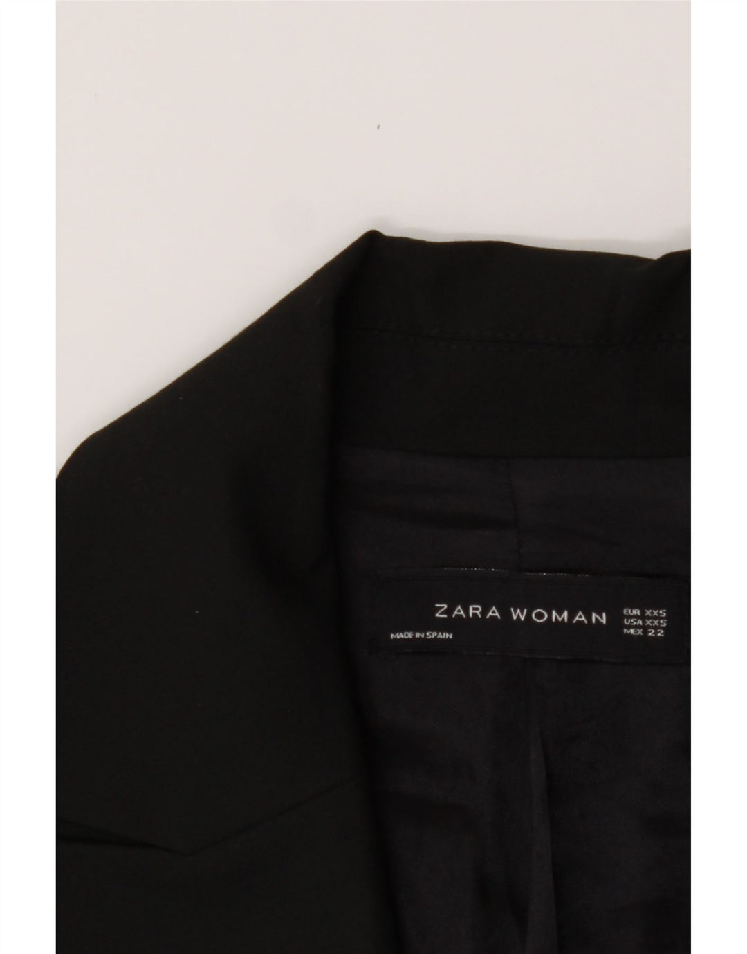 ZARA Womens Longline Oversized 1 Button Blazer Jacket UK 2 2XS Black Vintage Zara and Second-Hand Zara from Messina Hembry 
