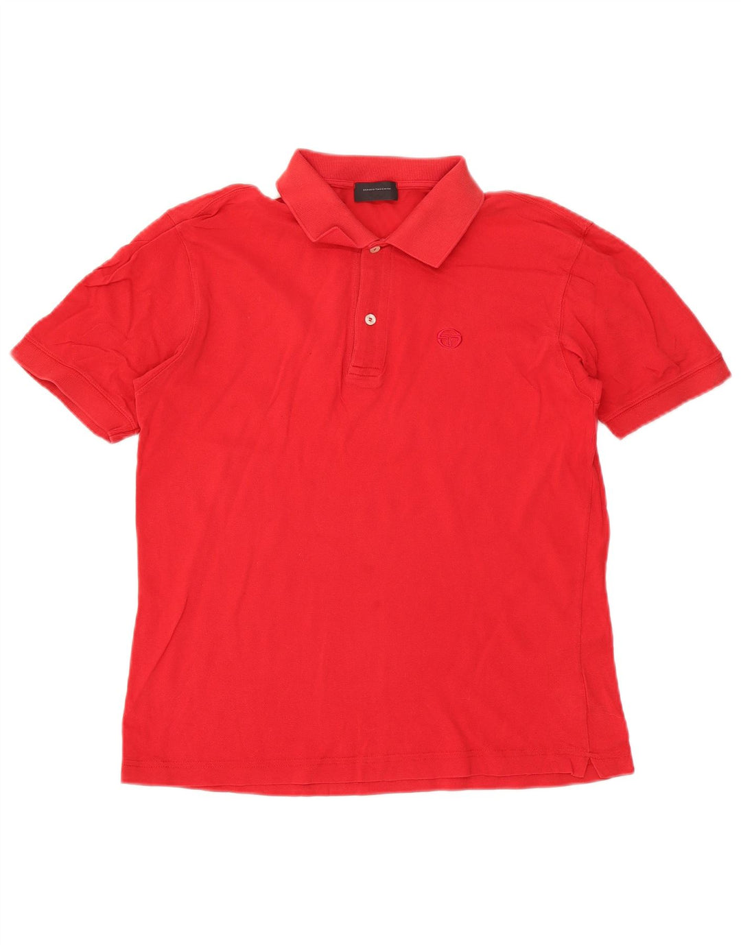 Sergio Tacchini Herren-Poloshirt aus mittelroter Baumwolle