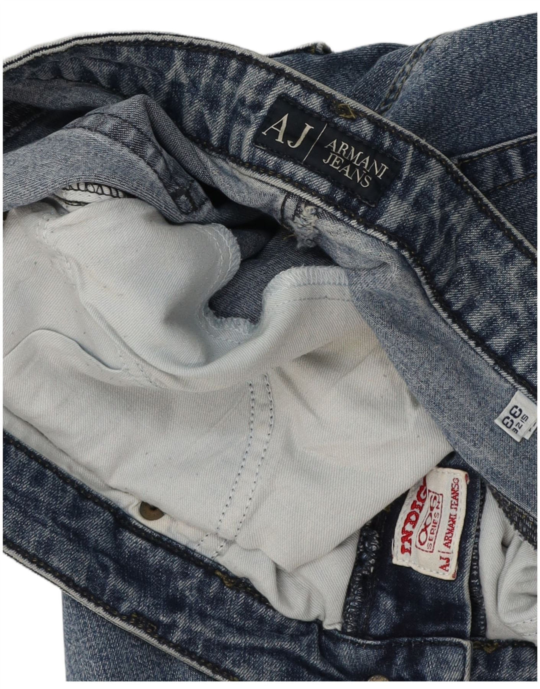 Armani Damen Slim Jeans W33 L28 Blau