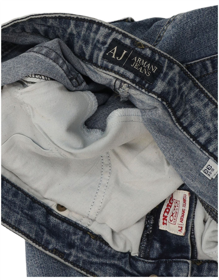 Armani Damen Slim Jeans W33 L28 Blau