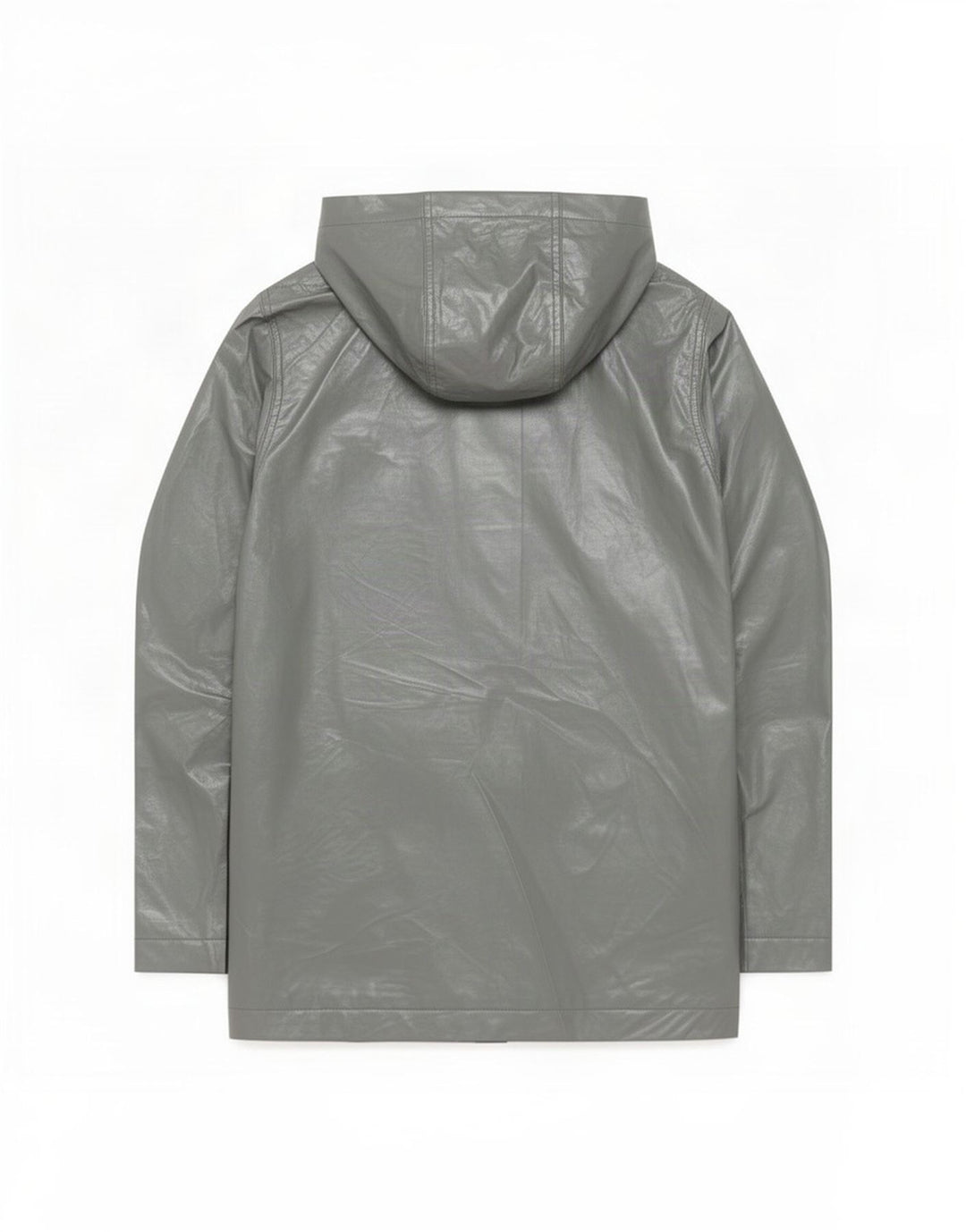 Topshop Damen-Regenjacke mit Kapuze, UK 8, Größe S, grau, Polyester