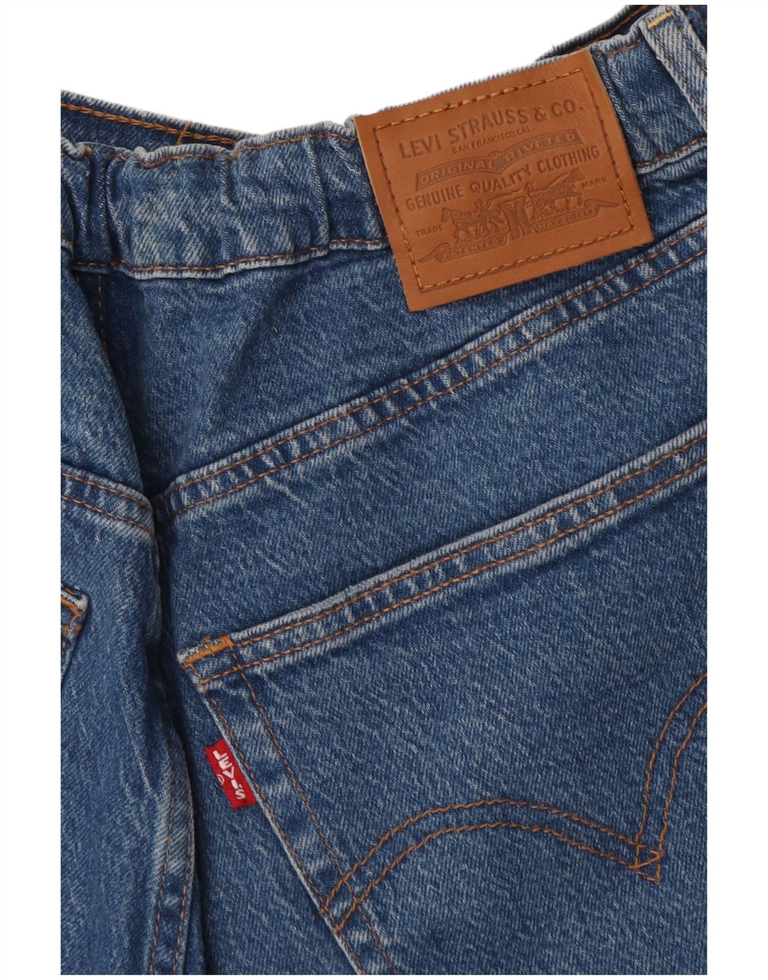 Levi's Damen-Cropped-Jeans W34 L26 Blau