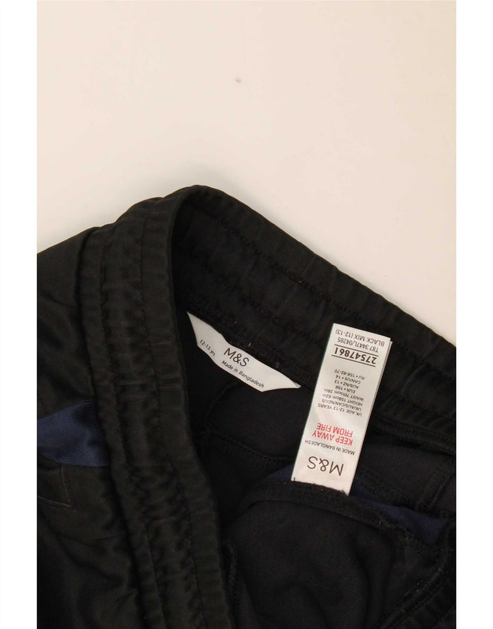 Marks & Spencer Jungen-Trainingshose, Jogginghose, 12–13 Jahre, Schwarz