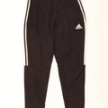 Adidas Damen Aeroready Trainingshose UK 14 Medium Schwarz Polyester
