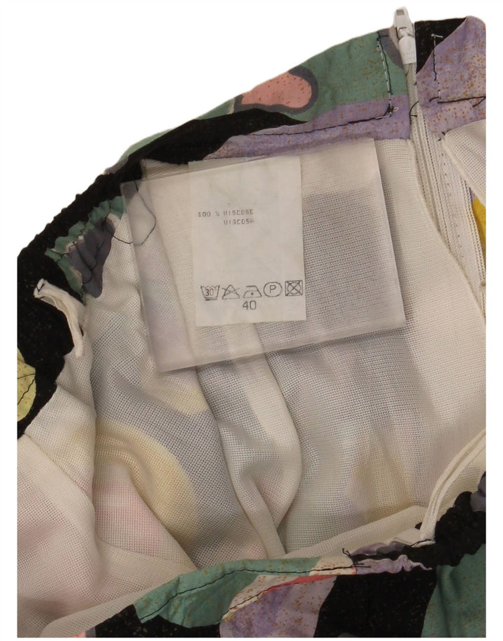 Vintage Damen Faltenrock EU 40 Medium W30 Mehrfarbiges Herz