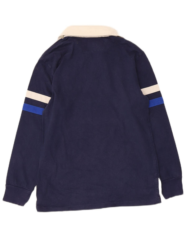 Polo Ralph Lauren Jungen-Rugby-Poloshirt mit Grafik, 10–11 Jahre, mittleres Marineblau