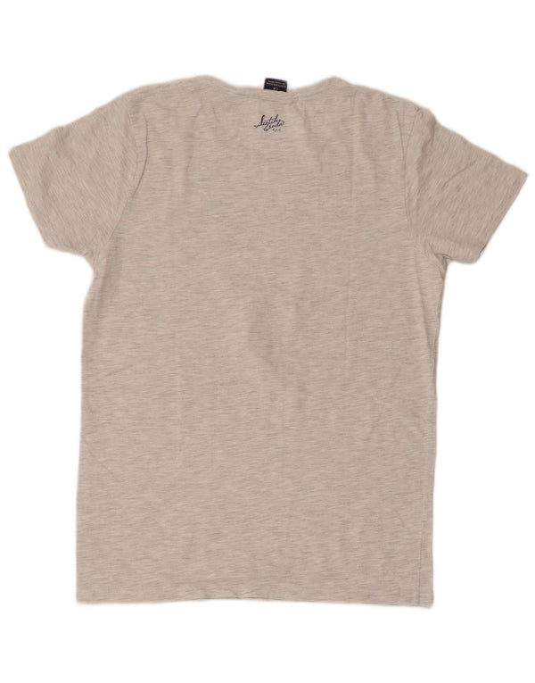 SCOTCH & SODA Herren-T-Shirt mit Grafik, Größe S, Grau, Baumwolle
