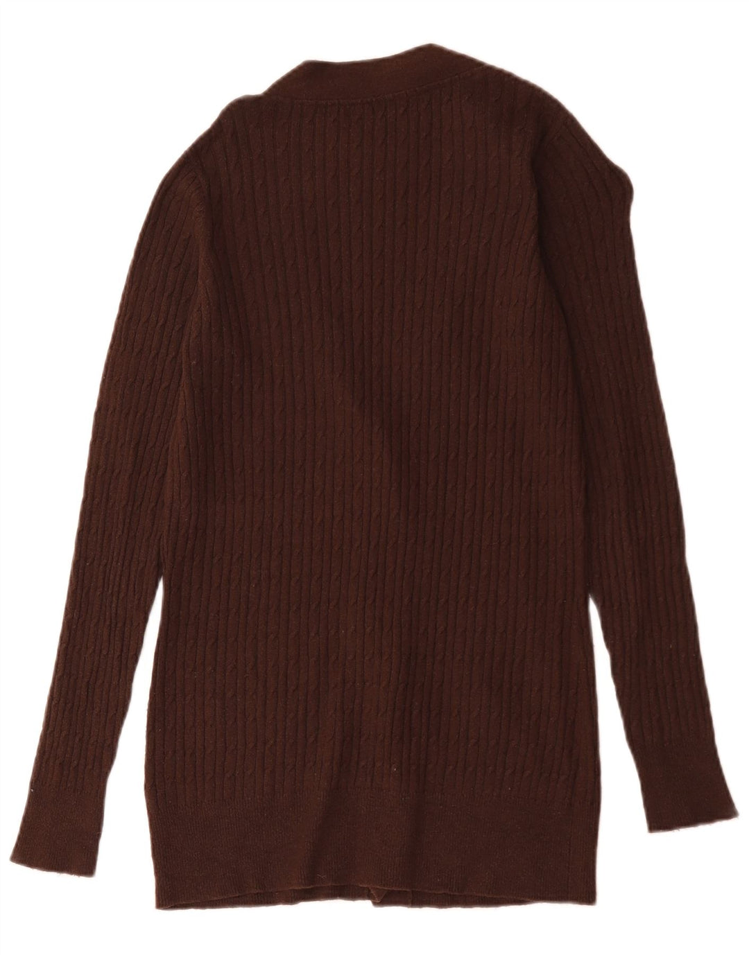 Zara Damen-Cardigan-Pullover UK 16 Large Braun