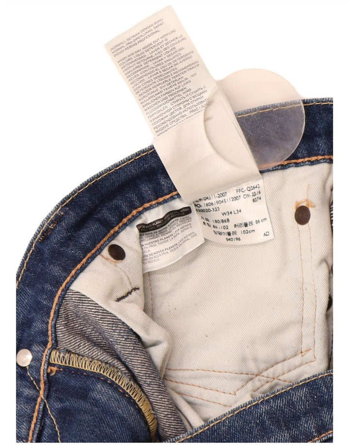 Levi's Herren 511 Slim Jeans W34 L30 Blaue Baumwolle