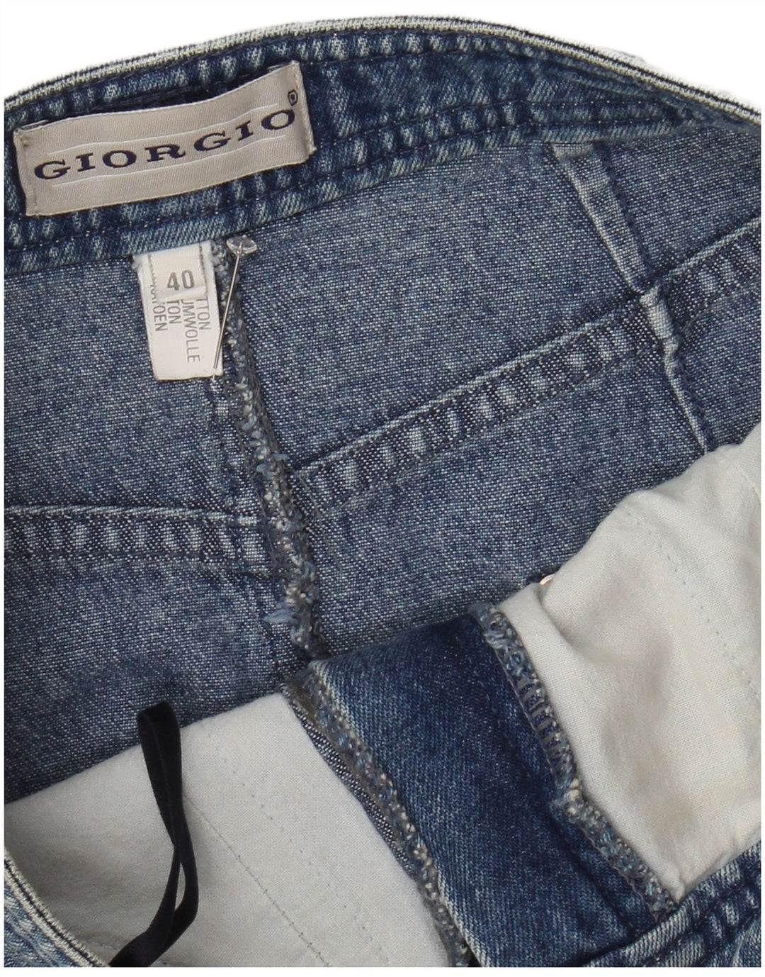 Vintage Damen Jeansrock EU 40 Medium W28 Blaue Baumwolle