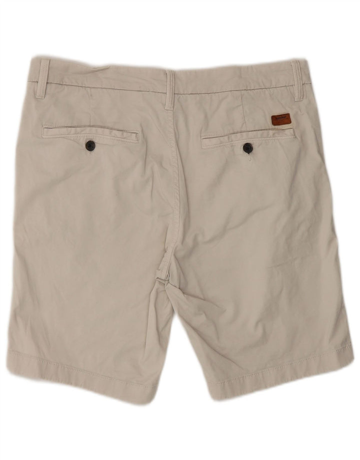 Timberland Herren Chino-Shorts W33 Large Off White Cotton Classic