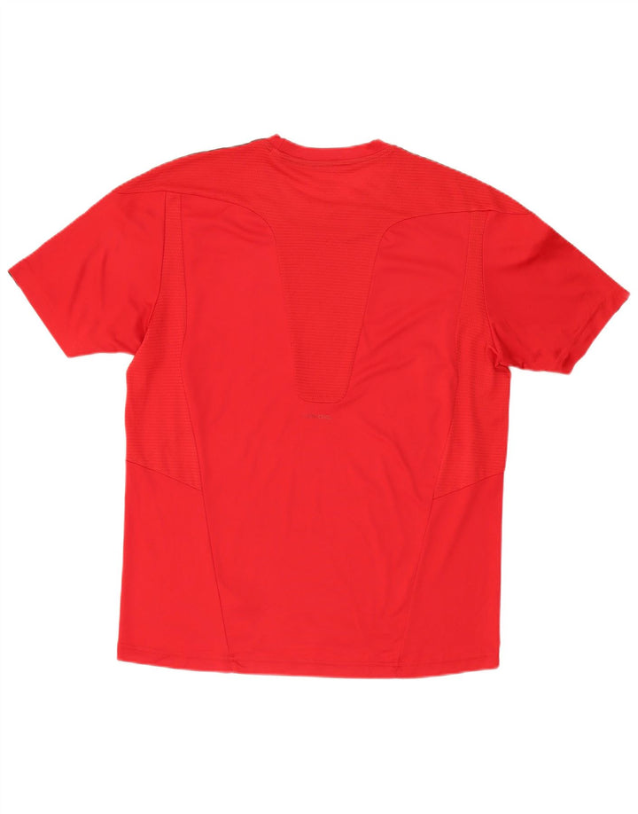 Adidas Herren 3D Arc T-Shirt Top Großes rotes Polyester