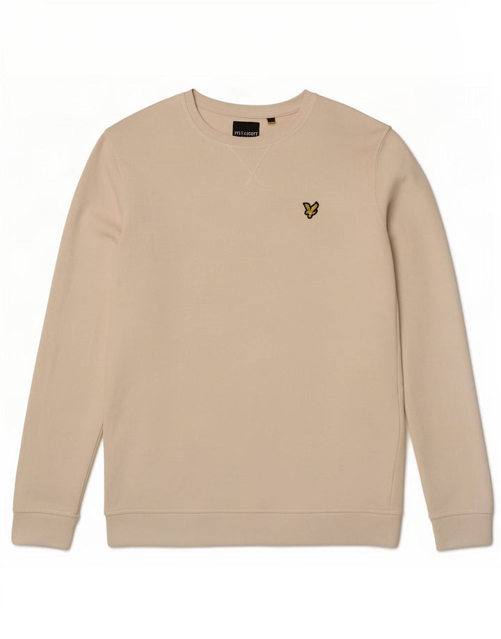 Lyle & Scott Herren-Sweatshirt-Pullover aus mittelgrauer Baumwolle