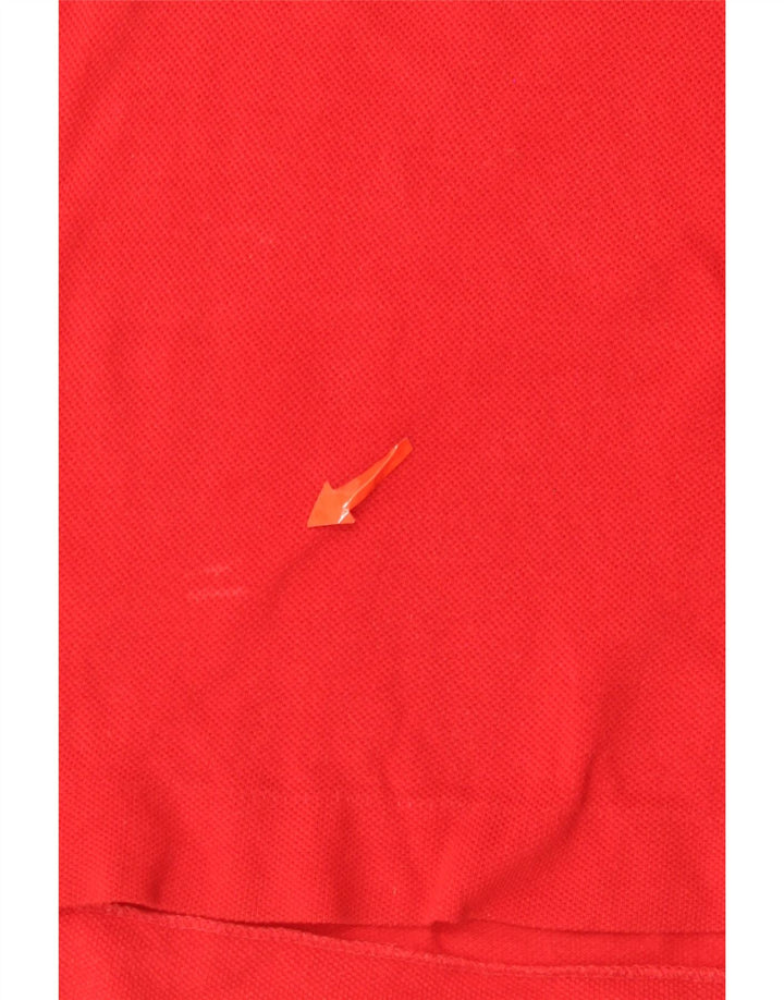 Lacoste Herren-Poloshirt, Größe 7 2XL, rote Baumwolle