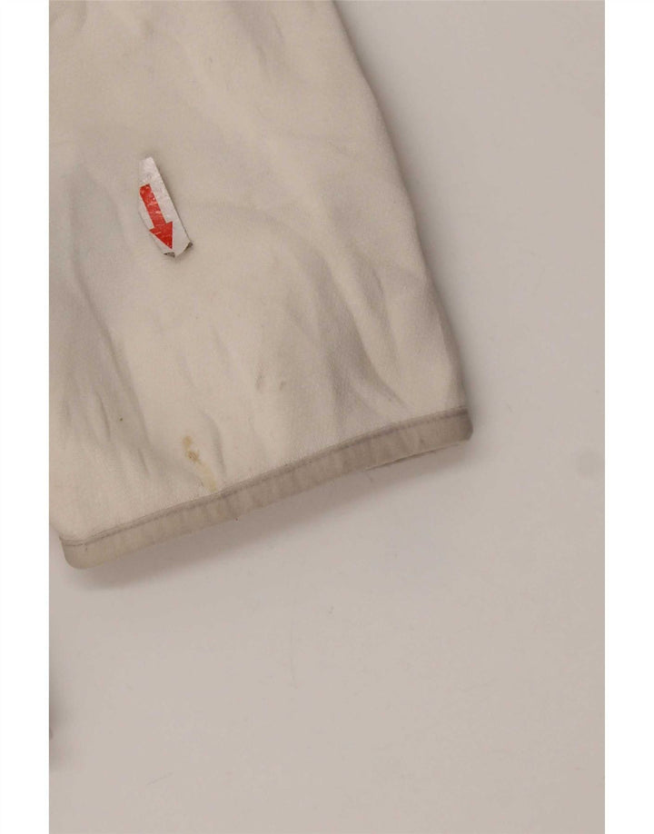 Adidas Herren Kapuzenpullover mit grafischem Reißverschluss, groß, gebrochenes Weiß