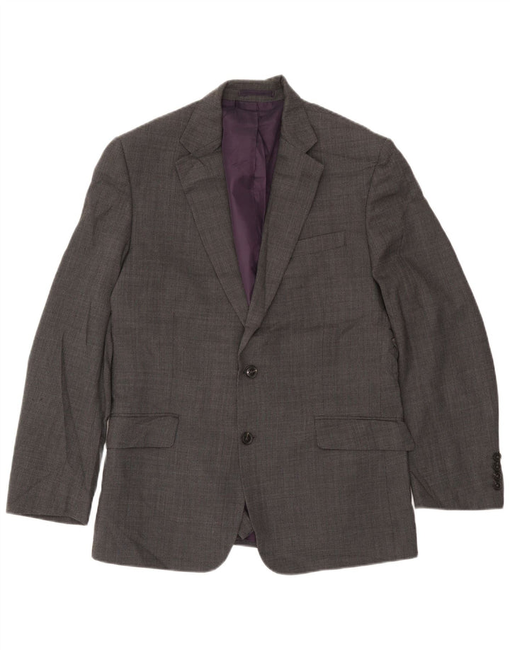 Marks & Spencer Herren-Blazer mit 2 Knöpfen, reguläre Passform, UK 38, Mittelgrau
