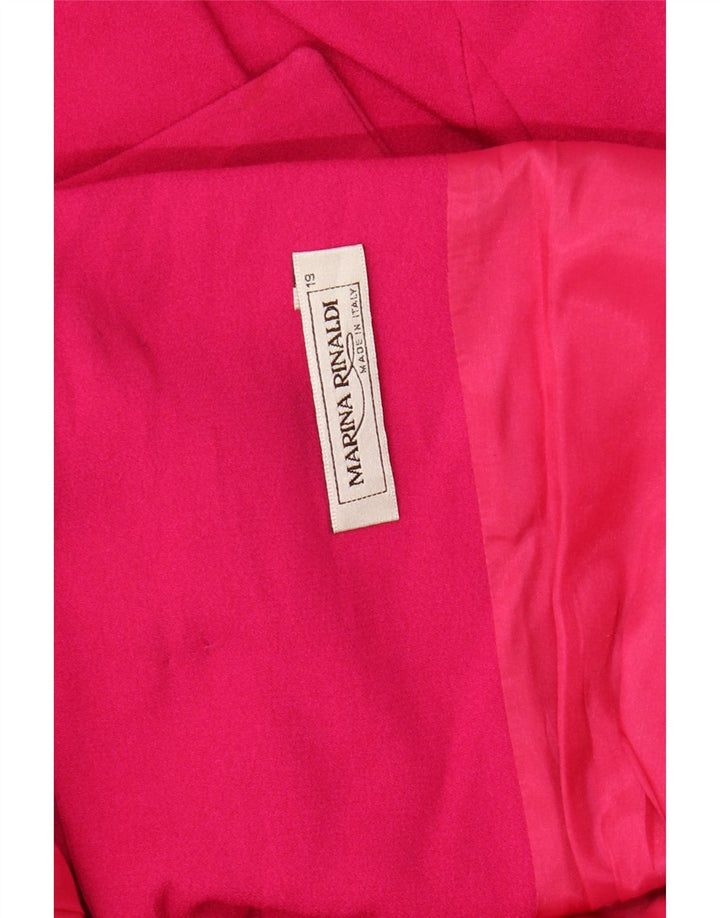 MARINA RINALDI Damen-Blazerjacke mit 3 Knöpfen, Größe 19, klein, Rosa