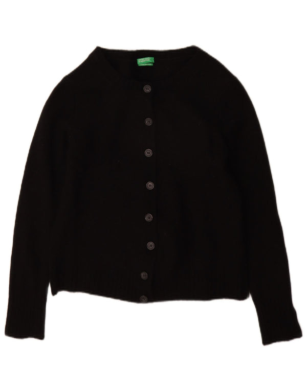 Benetton Damen-Cardigan-Pullover UK 10 Small Schwarz