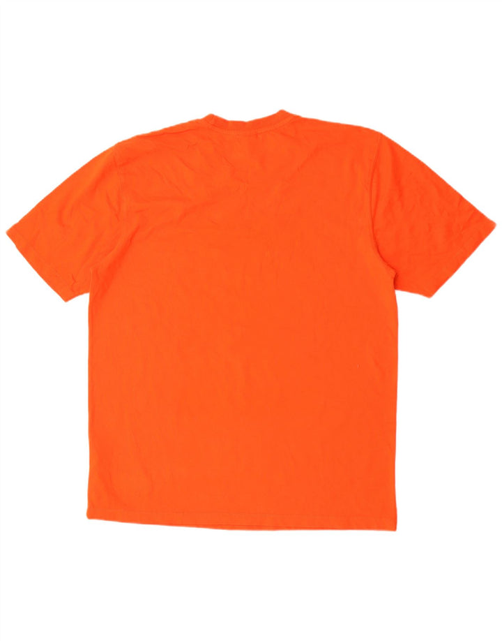 Russell Athletic Herren-T-Shirt mit Grafik, Mittelorange, Baumwolle