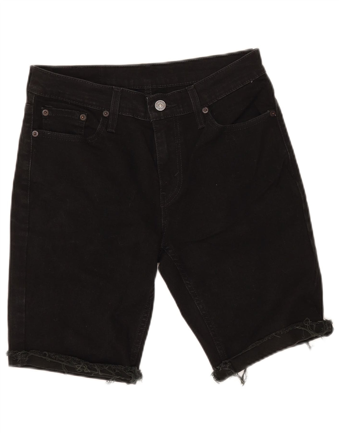 LEVI'S Damen 511 Jeansshorts W30 Mittelschwarze Baumwolle