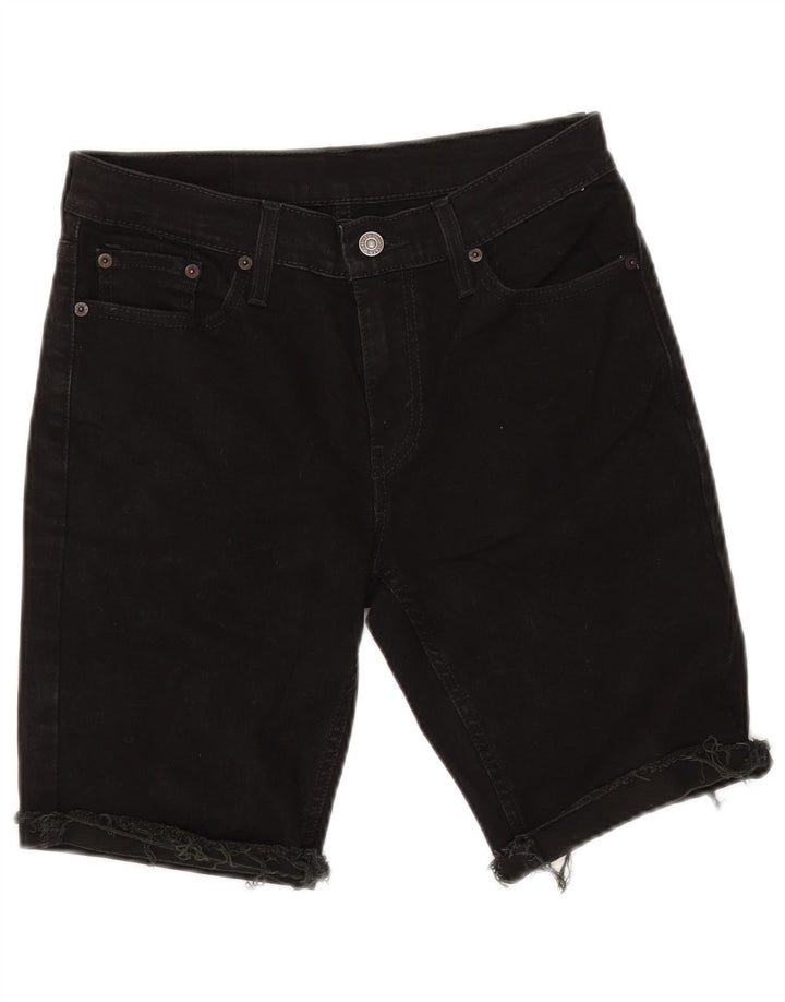 LEVI'S Damen 511 Jeansshorts W30 Mittelschwarze Baumwolle