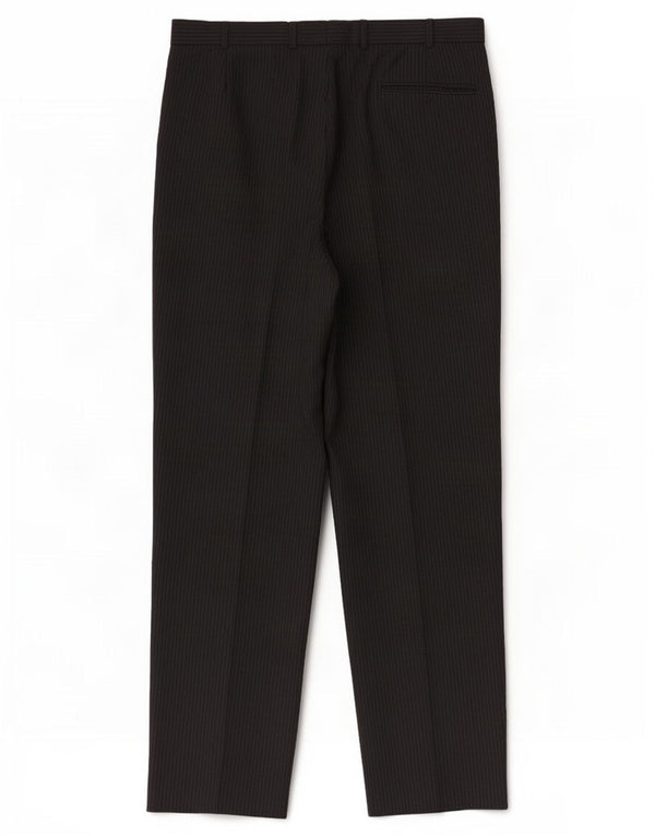 Marks & Spencer Herren-Chinohose mit Pegged, W36, L31, Marineblau, Nadelstreifen