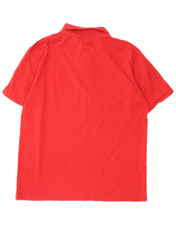 Kappa Herren Poloshirt XL Rot Baumwolle