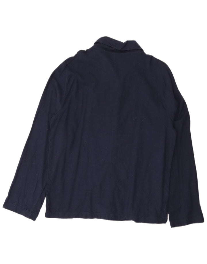 Calvin Klein Herrenhemd aus mittelblauer Baumwolle in Marineblau