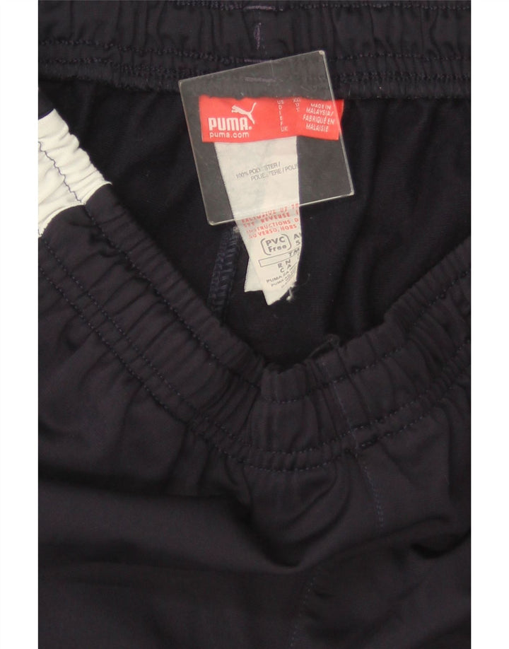 PUMA Jungen-Trainingshose, 15–16 Jahre, marineblaues Farbblock-Polyester