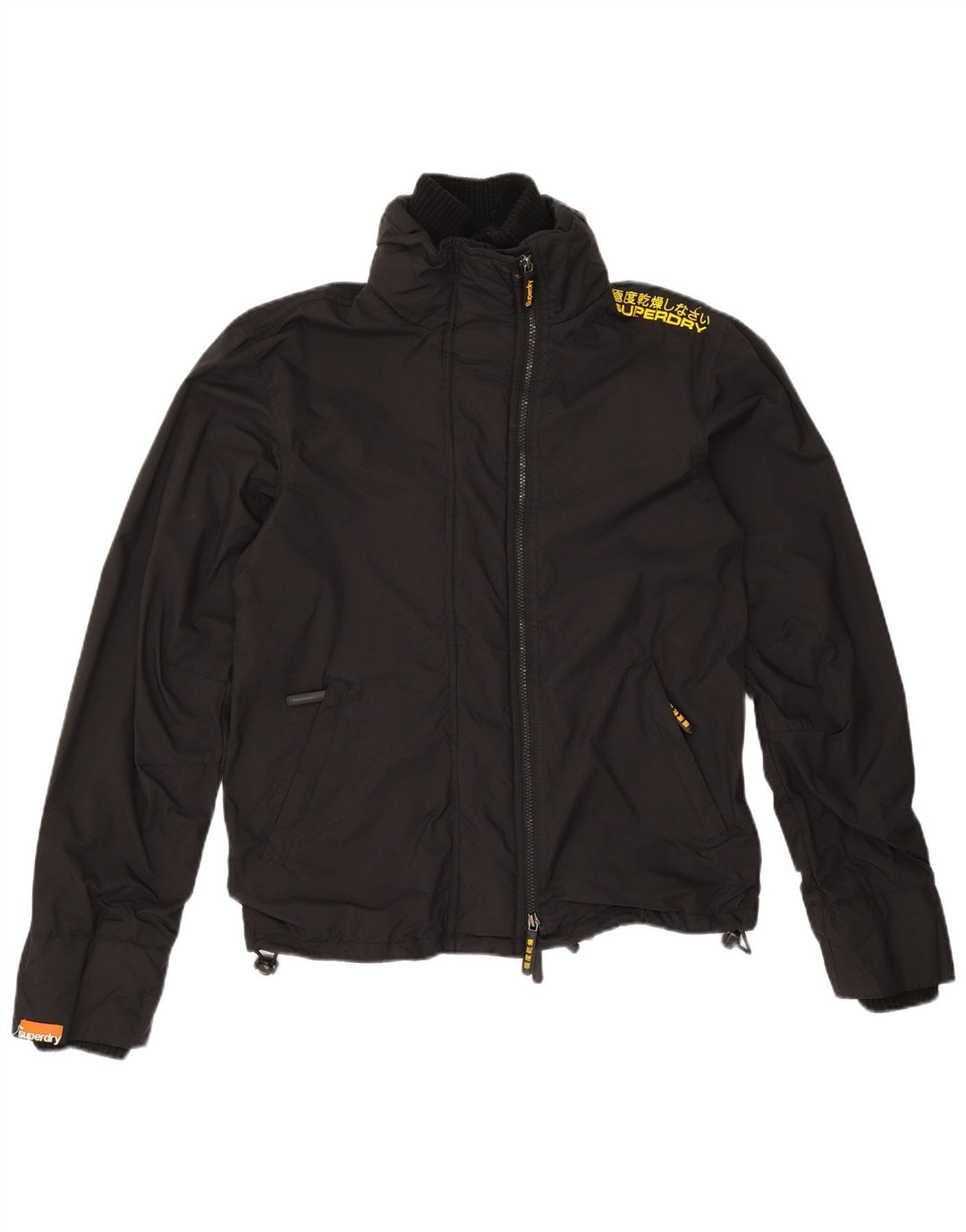 Superdry Damen Windjacke UK 14 Mittelschwarzes Nylon