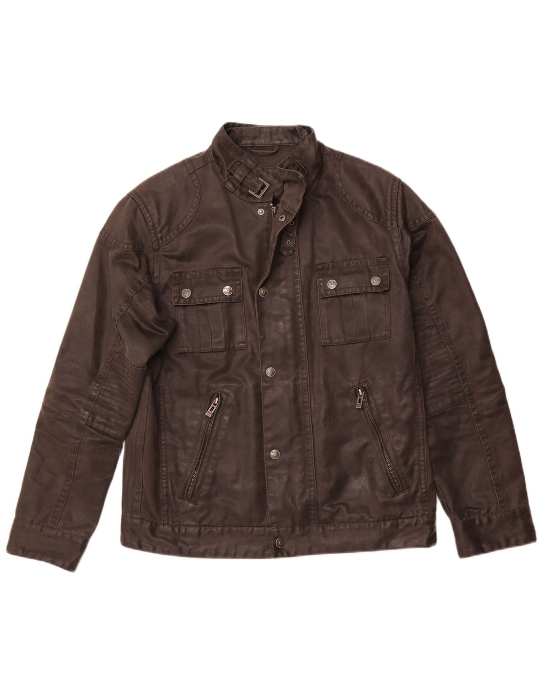 ENGBERS Herren-Utility-Jacke UK 40 Große schwarze Baumwolle
