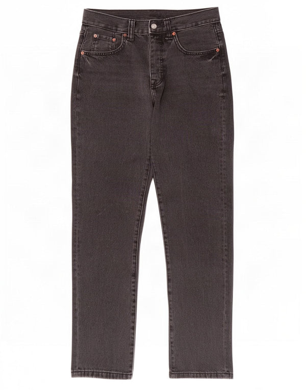 Zara Mens High Waist Slim Jeans EU 38 Small W30 L30 Black