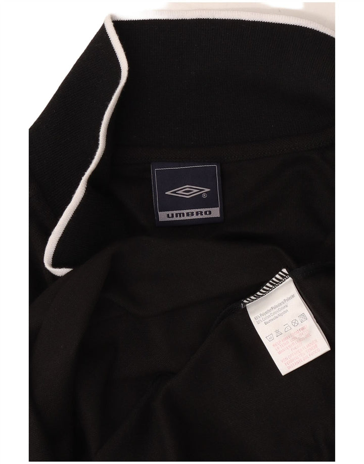 Umbro Herren-Poloshirt, großes schwarzes Polyester