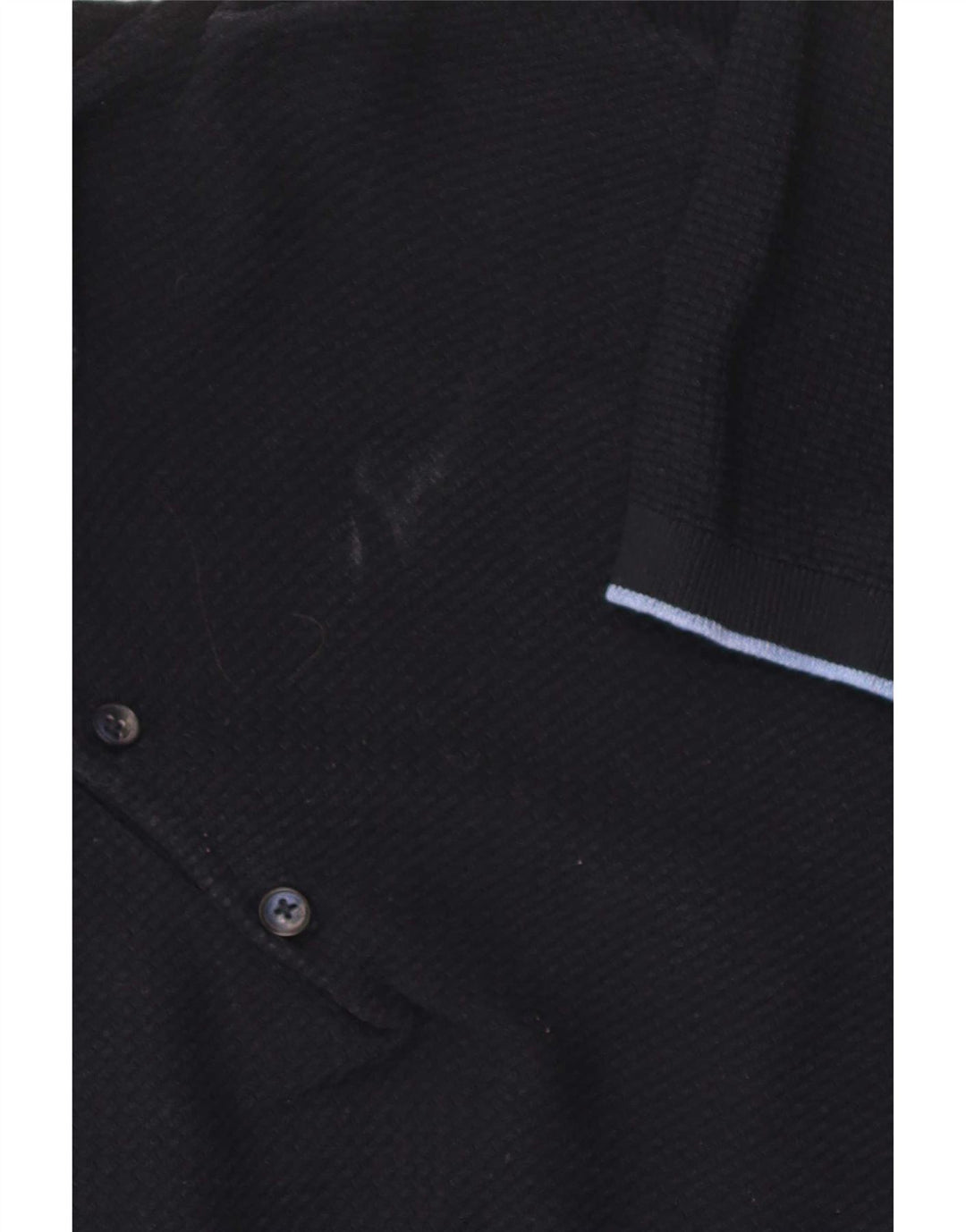 Massimo Dutti Herren-Poloshirt, große marineblaue Baumwolle