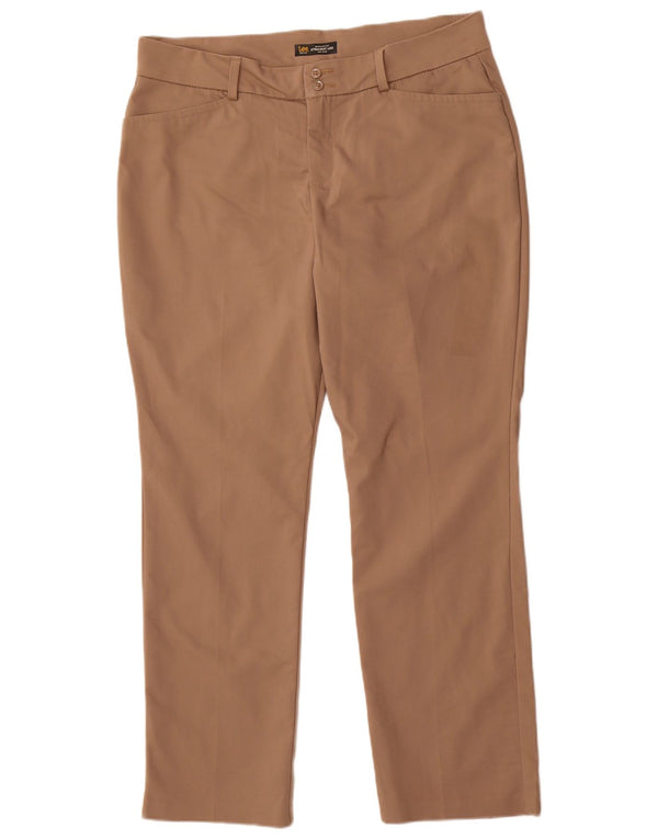 Lee Damen-Freizeithose mit mittelhohem Bund und normaler Passform, gerade, W34, L29, Braun