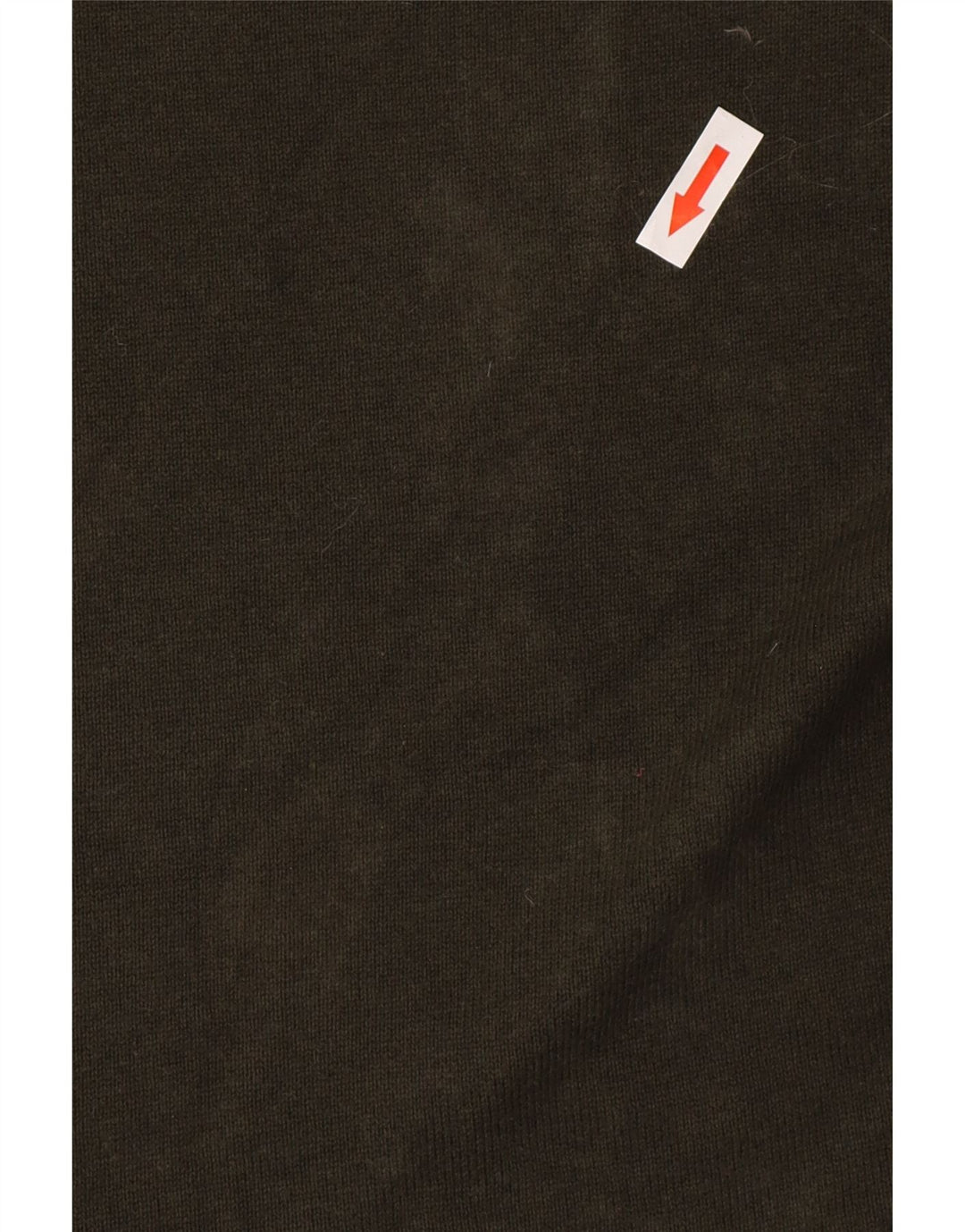 Marks & Spencer Herren-Pullover mit Rundhalsausschnitt, mittlere Khaki-Baumwolle