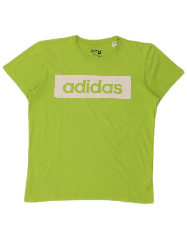 ADIDAS Herren Climalite Graphic T-Shirt Top mittelgrüne Baumwolle