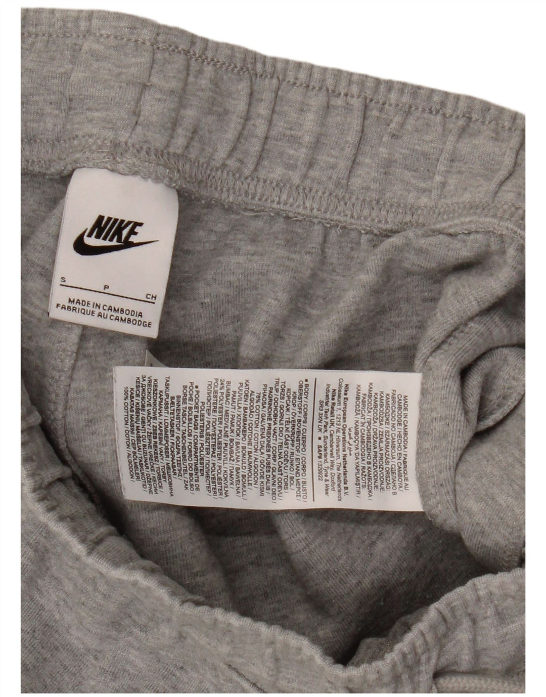 Nike Herren-Trainingshose, Jogginghose, Größe S, graue Baumwolle