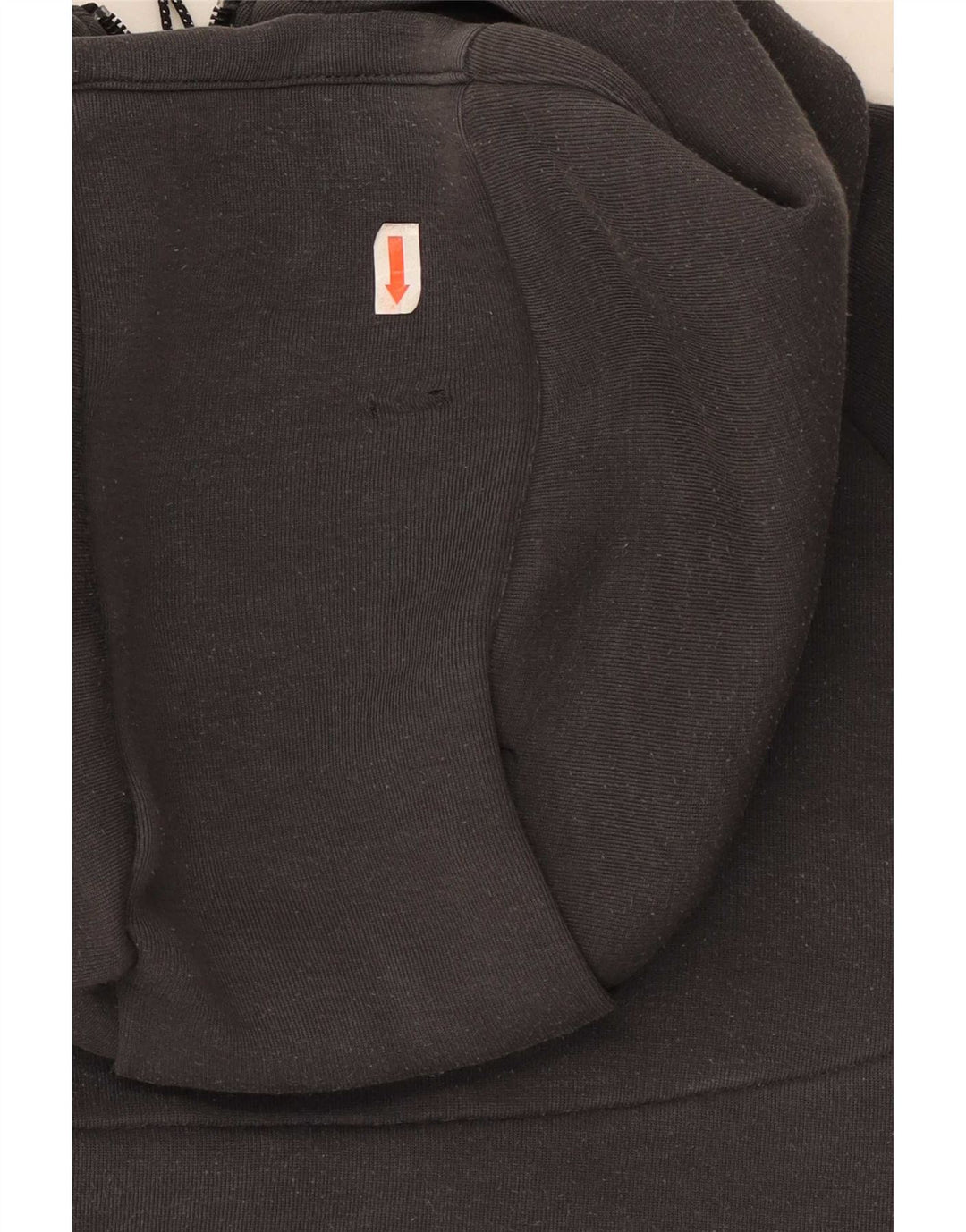 Nike Herren-Kapuzenpullover mit Reißverschluss, mittelgraue Colourblock-Baumwolle