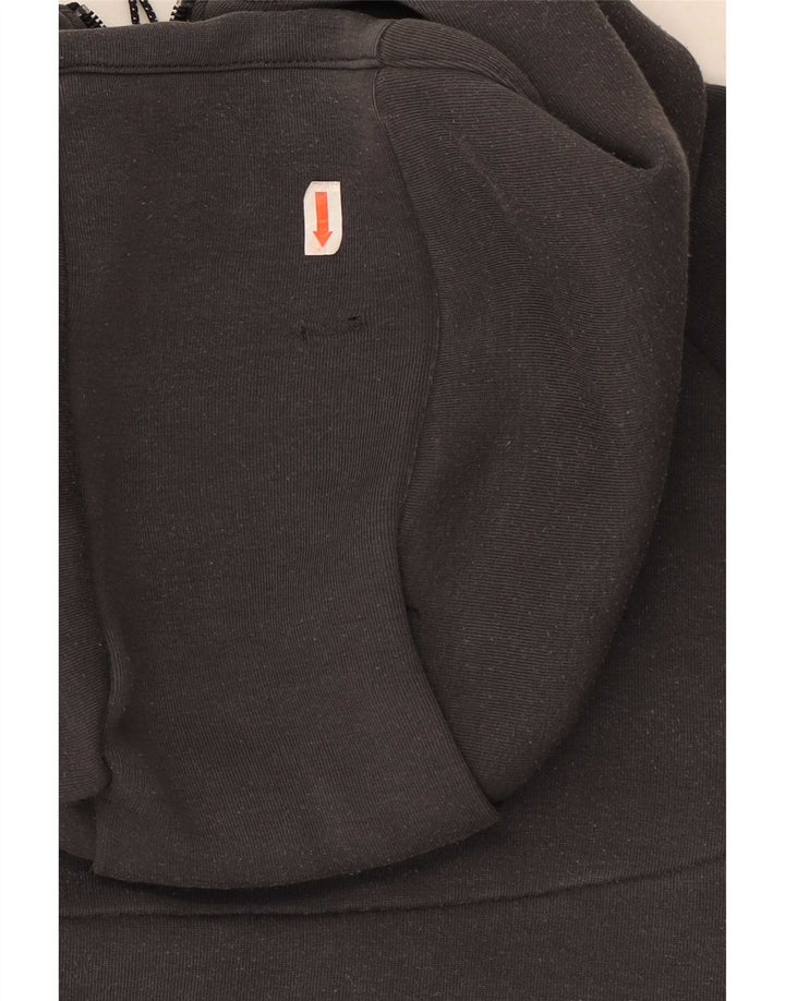 Nike Herren-Kapuzenpullover mit Reißverschluss, mittelgraue Colourblock-Baumwolle