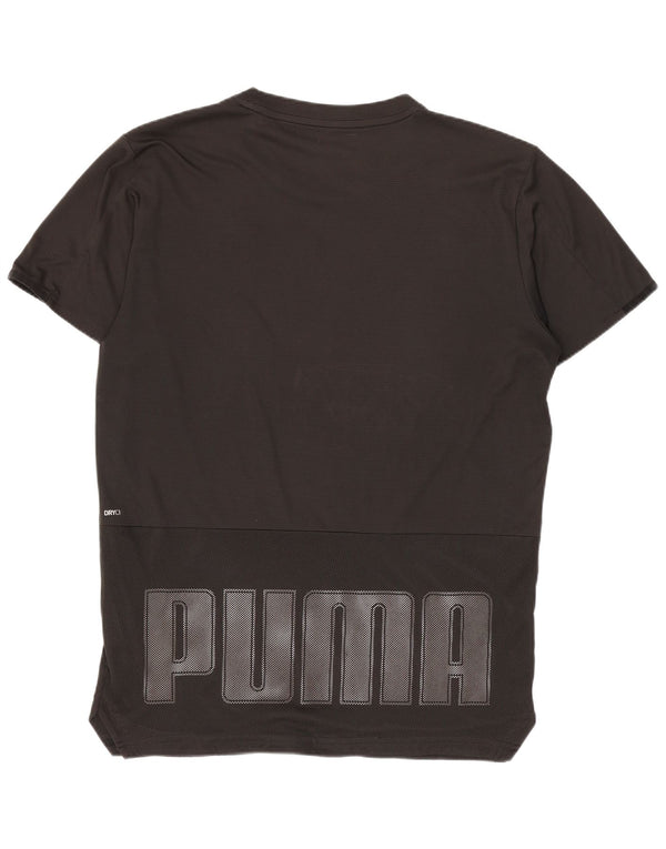 Puma Herren Grafik T-Shirt Top Small Schwarz Polyester Sport