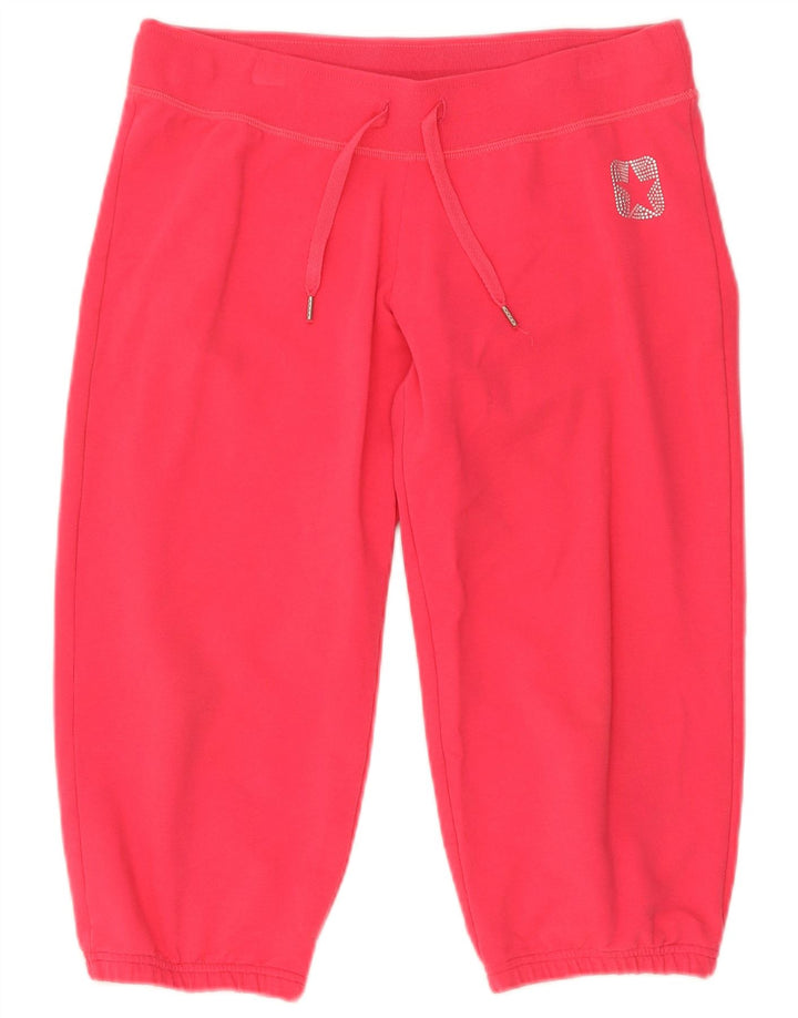 Converse Damen Bermuda Sport Shorts UK 12 Mittelrosa Baumwolle