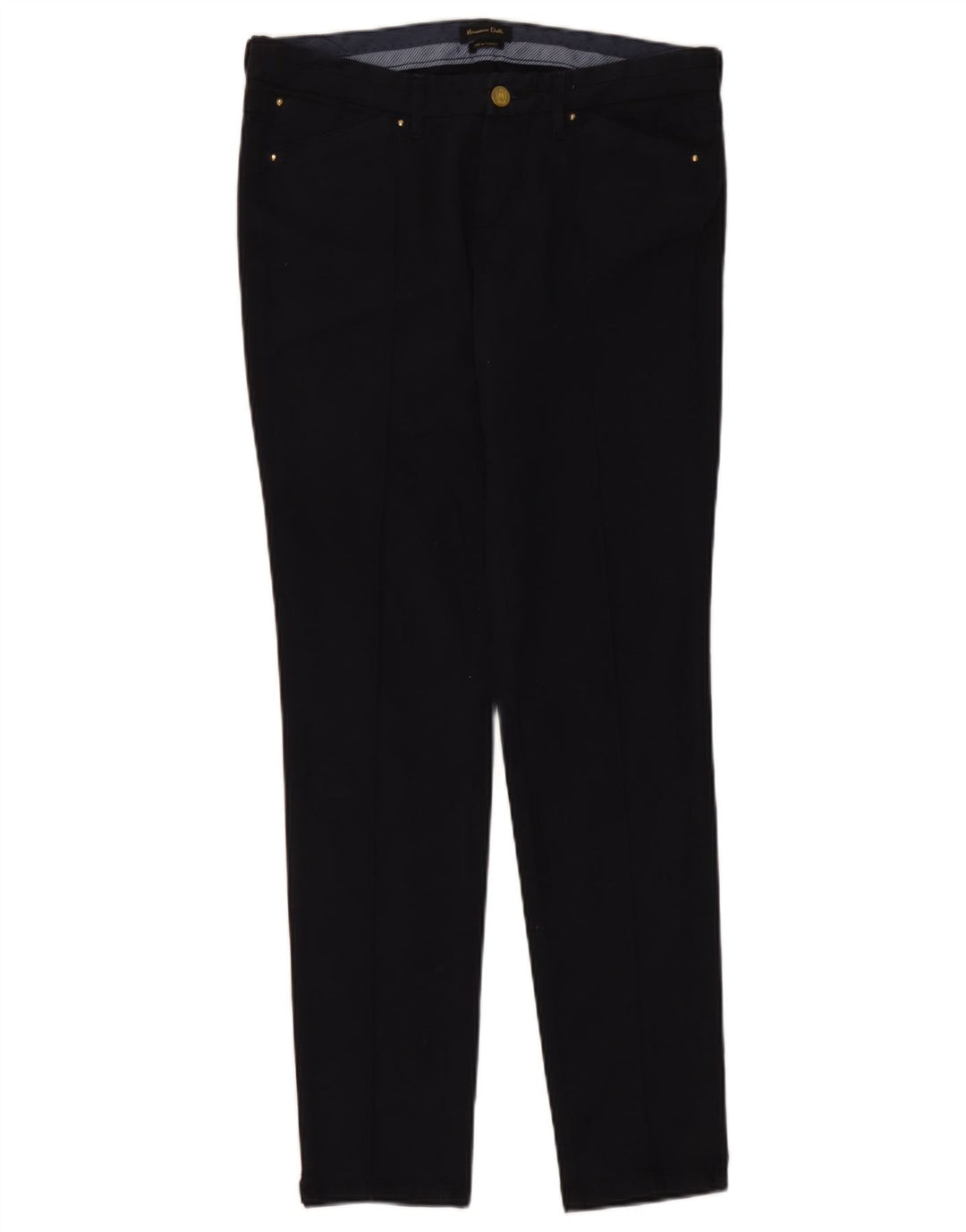Massimo Dutti Slim Chino-Hose für Damen, EU 40, M, W30, L31, Marineblau