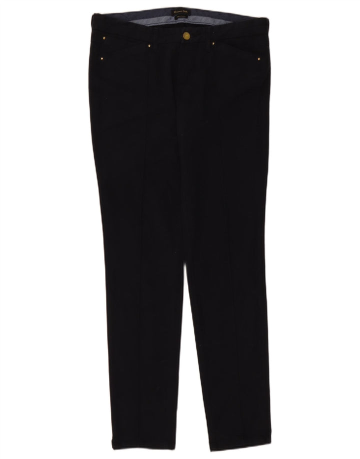 Massimo Dutti Slim Chino-Hose für Damen, EU 40, M, W30, L31, Marineblau