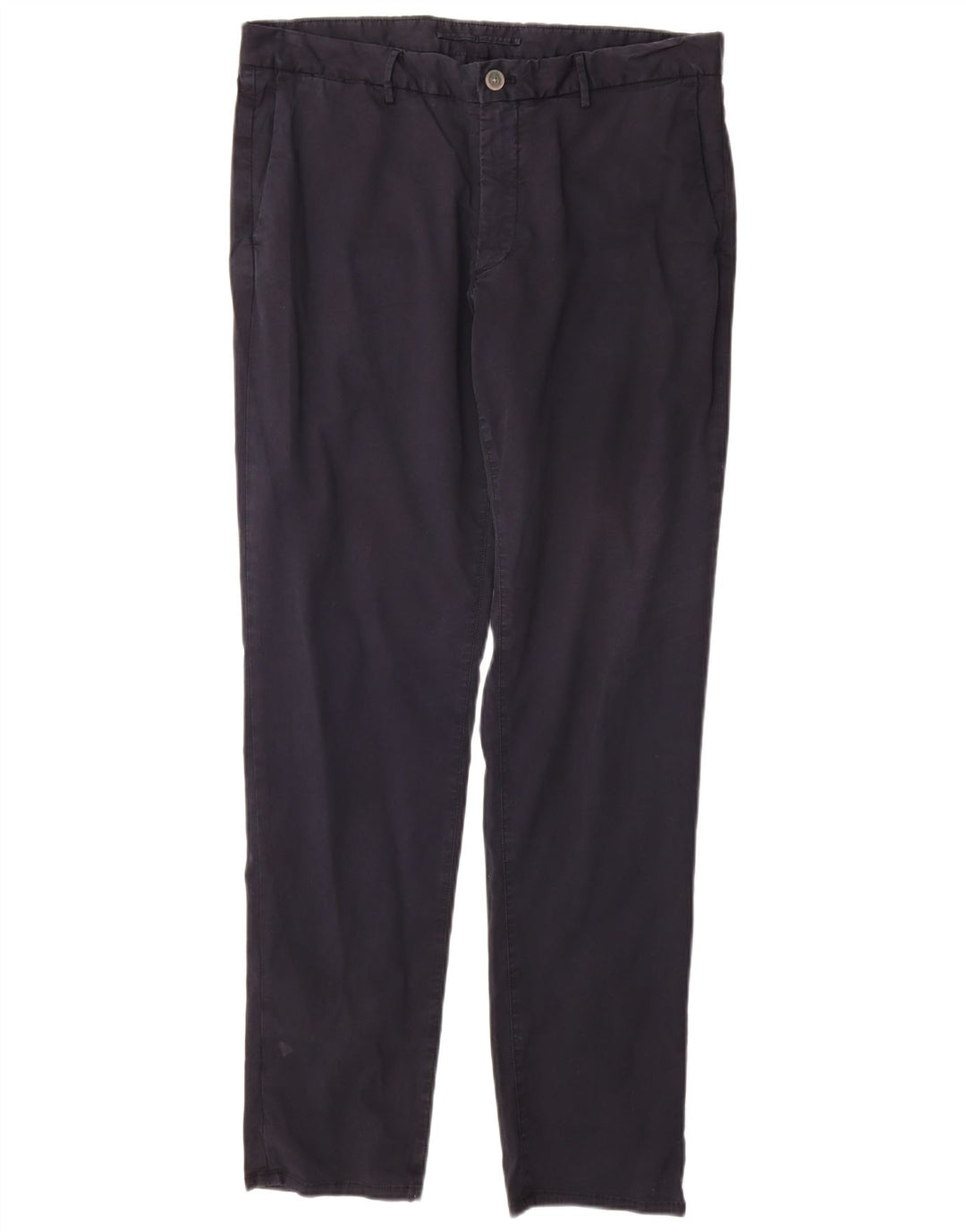 MASSIMO DUTTI Herren Slim Fit Chinohose EU 44 Large W34 L32 Marineblau