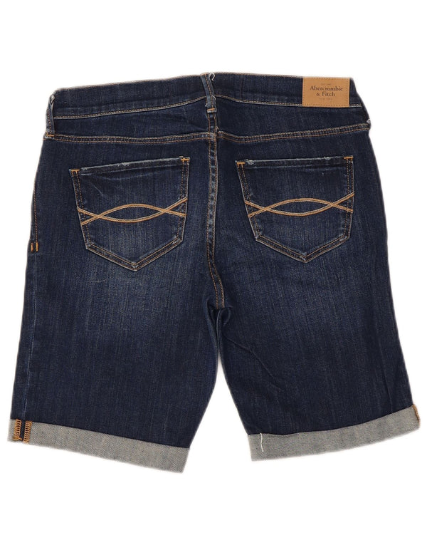 Abercrombie & Fitch Damen Jeansshorts US 4 Small W27 Marineblaue Baumwolle